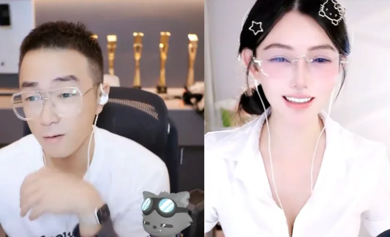 旗下主播职场制服装,老毕带粉丝围观